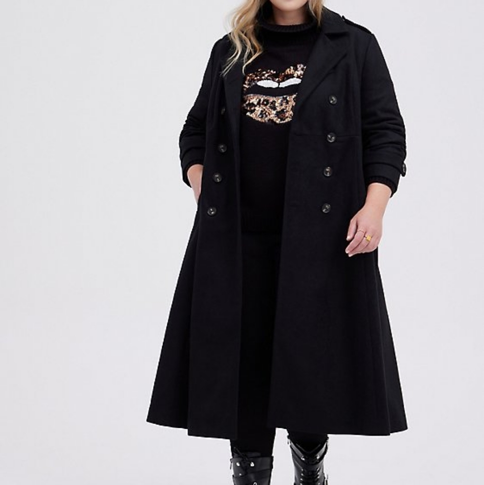 Torrid Long Military Coat